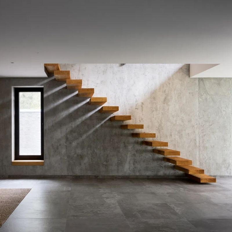 Floating Concrete Stairs Floating Concrete Stairs Recently Completed